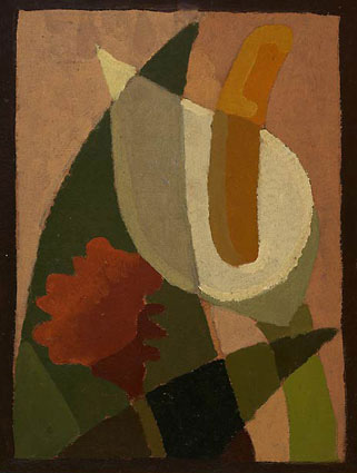 Cala y flor, Óleo sobre cartón, 30,1×23,1cm, c.1930-1935