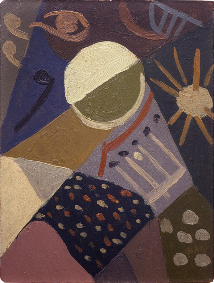 Composición, óleo sobre cartón, 30x23cm, 1941-1945