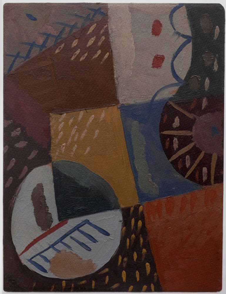 Composición, óleo sobre cartón, 30x23cm, c.1941-1945