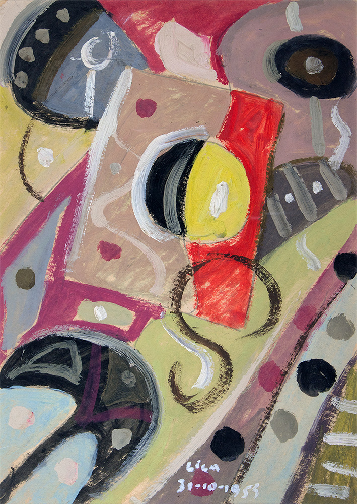 Óleo sobre cartón, 35×24,8cm, 31-10-1953