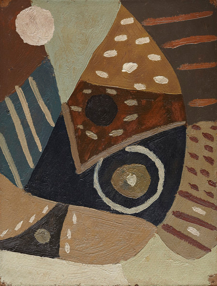 Composición, Óleo sobre cartón,  30 x 23 cm, c. 1941-45